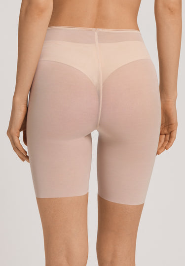 Smooth Illusion Semi-Transparent Tulle Bike Shorts | Beige 70846-274